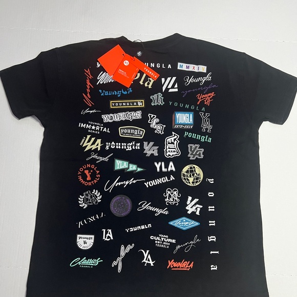 RARE YOUNGLA LIMITED EDITION BLACK SHIRT #482 extra-small XS HALL OF FAME - Picture 7 of 11